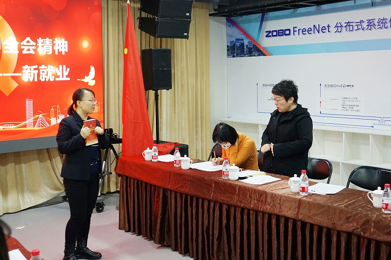 ZOBO91免费在线APP黨支部丨開展“學習貫徹黨的十九屆六中全會精神”主題黨日活動